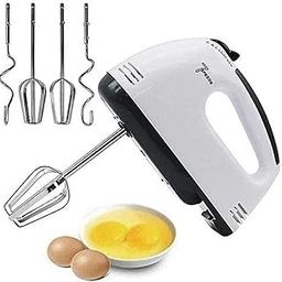 260 W 2025 Edition Electric Beater High Speed Hand Mixer Egg Beater for Cake Making and Whipping Cream with 7 Speed Control (White) with Free Spatula and Oil Brush-image-87