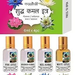 Parag Fragrances Natural and Premium Attar Gift Pack (Lotus 4 in 1)-image-89