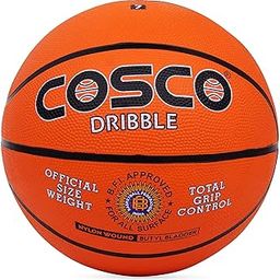 Cosco Rubber Dribble Basket Balls (5, Orange)-picture-5