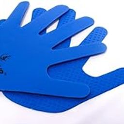 Skill Up Spot Marker Hand Non Slip TPR Rubber, Hand for Kids and Adults, Sequence Marker Hand/Hand Flat Markers for Football, Tennis, Badminton, Cricket, Hand for Speed & Agility (1 Pair, Blue)-28