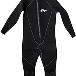 UJEAVETTE® 5Mm Thick Neoprene Men Wetsuit with Hood for Scuba Diving Spearfishing S-image-3