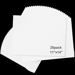 11x14 White Backing Boards, Pack of 25 4-ply Thickness Mat Matte Boards for Picture Framing, Print, Artwork, Uncut White Color Backing Boards for DIY Projects, Art, Prints-image-50