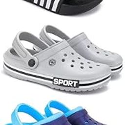 Lightweight Classic Slider || Sandals with Clogs for Men-Combo-COMBO(3)-3024-3016-3019-10 -P2-39