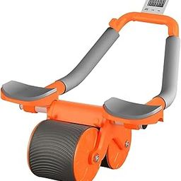 LEONATHLETIC Ab Roller with Automatic Rebound, Elbow Support, Timer & Mobile Holder, Dual Non-Slip Wheels, Professional Core Strength Training Ab Roller, Home Gym Core Trainer with Knee Pad-9