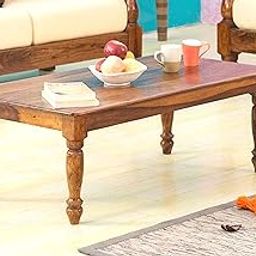 Enfurnish Wooden Rectangle Center Coffee Table for Living Room | Sofa Centre Table for Home & Office | Solid Wood Sheesham, Honey Finish, (L 39.5 x W 19.5 x H 18)-image-14