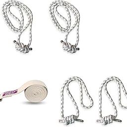 Streetup India® Cotton Wall Ropes Set of 4 With Strap for Iyengar/Restorative Yoga| Anti-Gravity White-picture-18