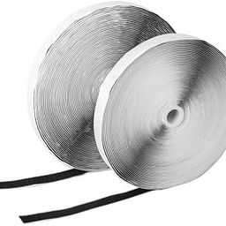 Hook & Loop WELPRO Nylon Self Adhesive Strong Glue Fastener Interlocking Tape for Sewing Crafts, DIY, Clothes, Shoes | Sticky Back Hook & Loop Tape for Stationary, Tools (Black, 20MM, 10MTR)-4