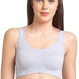 Women's Non Padded Wired Cotton Sports Bra JS 90 2XL-46