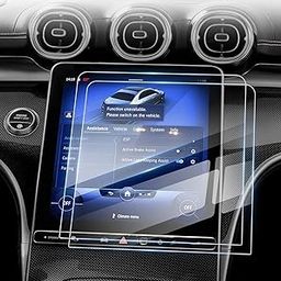 Karltys Compatible with 2 Screen Protectors Mercedes-Benz C-Class 2022 2023 11.9 Inch Touchscreen Display, Navigation Screen 9H Tempered Glass Film, Anti-Fingerprint, Anti-Glare-38