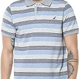 CottonPoly Striped Polo T-Shirt for Men-image-65