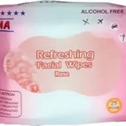 HGNOVA UZANA Cool,Clean, Refreshing Facial Wipes 25 Wipes Each Packe set of 4 With Rose and Jasmine-image-33