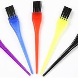 Nyamah Sales Hair Dye Brush Set Mini Tint Brush Set Hair Coloring Brushes Professional Hairdressing Tinting Brush Color Applicator Brush Hair Bleach Styling Brush (Multicolor, Pack of 5pc)-4