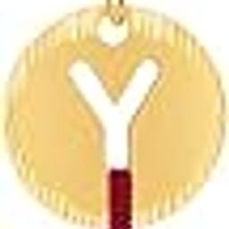 Mens Bis Hallmarked (750) 18K Yellow Gold Pendant, Gold Alphabet Y Pendant-image-42