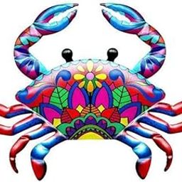 MERISHOPP 2xMetal Crab Wall Art Decor Outdoor Yard Home Decorative Sculpture Red|Home & Garden|Home D?©cor|Figurines-image-5