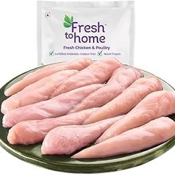 FreshToHome Premium Boneless Antibiotic-residue-free Chicken Supreme/Tenderloin (25+ Pieces/kg) | 480g to 500g Pack-13