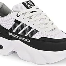Stylish & Comfortable Casual Shoes for Men & Women | Lightweight Sneakers | Breathable Walking & Running Shoes Black-image-53