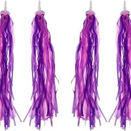 MERISHOPP® Bike Streamers Tricycle Kids Girls Handlebar Grip Tassels 2 Pairs Purple|Sporting Goods | Cycling | Bicycle Accessories-image-53
