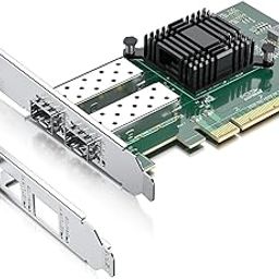 10Gb Ethernet Network Adapter Card- for Intel 82599ES Controller X520-DA2 Network Interface Card (NIC) PCI Express X8, Dual SFP+ Port Fiber Server Adapter-13