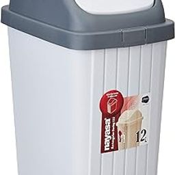 Nayasa Rectangular Swing Dustbin No. 115-12 Ltrs - Green-image-55