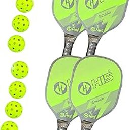 Premium Wooden Pickle Racket Set of 2 Pair with 8 Balls and 2 Racket Bags | Lightweight Durable Paddle | Comfortable Grip for Indoor & Outdoor Pickleball, Tennis, Badminton, etc_BSM_16-image-97