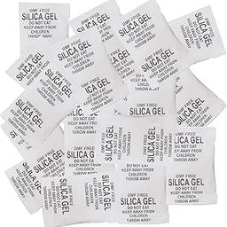 Silica Gel Packets 100 Pcs Each 5 Gram For Moisture absorbents Dehumidifier Silica Gel Bags for Moisture Room, Cupboard, Kitchen, Shoe,Wardrobe, Car,Camera, Lenses Etc.-image-1