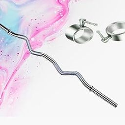 Curl Rod For Gym, Weight Lifting Rod For Home Gym, 25mm 3 Ft Thick Chrome Weight Bar For Men & Women Weight Lifting Exercise & Fitness-image-20