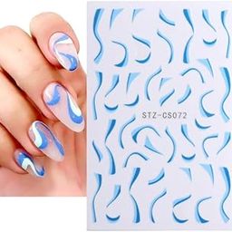 Havilah French Style Manicure Sticker Pop Stripe Line Nail Sticker Model 4-image-76