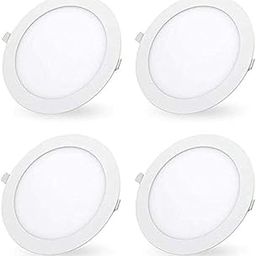 LED Recessed Lighting Retrofit, 7-inch 18 Watt 6000K Daylight White Ultra-Thin LED Ceiling Can Light Downlight Easy Installation-4 Pack-image-63