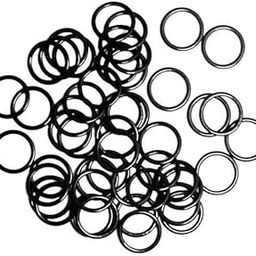 FABLOFT® 7x100pcs Metal Bra Lingerie Strap Sewing Clip Hook O Rings Slider Black 12mm-image-46