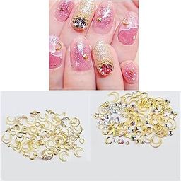 HEAVENGLOW Stars and Moons Series Ultra-thin Nail Art Sequins Charms Hollow Moons-image-8