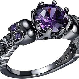Gothic ring Black Trendy Hollowed Skull for Halloween Birthday Prom XL Jewelry & Watches | Fashion Jewelry | Rings-image-33