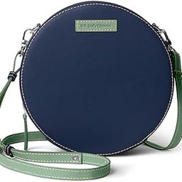 Orbis Round Sling Crossbody Bag For Women| Beautiful Print Vegan Leather Purse With Slip Pocket Inside| Zip Closure & Adjustable Strap| Storage Space For Essentials-image-12