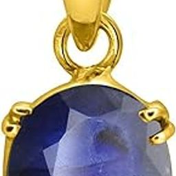 3 to 12.50 ratti Natural Blue Sapphire asthadhatu Locket asthdhatu neelam Pendant for Men and Women-66