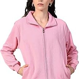 Women's Full-Zip Jacquard Full Sleeves Jacket - Lightweight, Stylish, and Comfortable-39