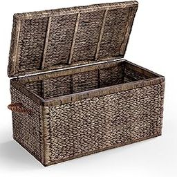 ClickDecor Farmhouse Trunk, Rustic Wicker Brown-picture-21