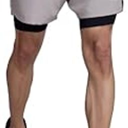 2 in 1 Compression Shorts for Men for Gym, Sports, Running & Cycling Activities with Pocket Laser Shorts-1