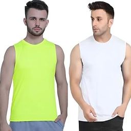 Neon White Vest for Men-image-43