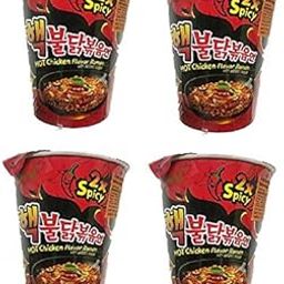 Samyang 2X Spicy Hot Chicken Flavor Ramen Cup, Instant Noodle Soup 70gm*4Pack (Imported) (Pack of 4)-image-23