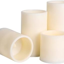 CLUB BOLLYWOOD BNF®Set of 4 Pieces Flameless LED Candle Decorative Battery Candle for Candlelight Dinner|4 Pieces LED Candles|Home & Garden-image-30