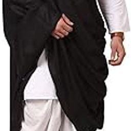 Dhariwal Handwoven Black Meditation Wool Shawl-image-9