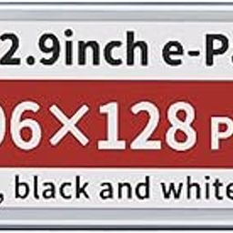 2.9 Inch E-Paper Display Module (B), 296×128 SPI E-Ink Screen, Red/Black/White, Low Power, No Backlight, for Raspberry Pi, Arduino, Jetson Nano, 3.3V/5V MCU Compatible-89