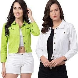 Women's Cotton Blend Cotton Twill Full Sleeves Standard Length Jacket Pack Of 2-picture-12