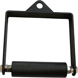 UJEAVETTE® D Row Handle Single Cable Attachment Handle Non Slip Rowing LAT Pulldown Bar Mesh Texture 4Cm-5