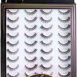GALA Luxury Mink False Eyelashes, 20 Pairs, Natural Look with Soft Band (66)-image-60