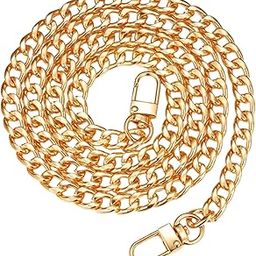 KASBEE Purse Chain Strap, Gold Chain Purse Strap, Crossbody Chain Strap for Purse Shoulder Bag, 47 Inch, Gold, Medium-image-50