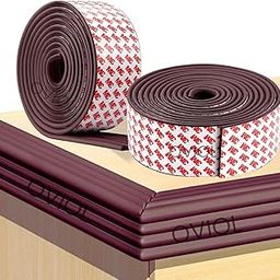 OVIOL 2 Pcs Corner Protector for Sharp Edges Thick Extra Soft Foam Table Corners Edge Protector Baby Proofing Products for Kids Table Desk Furniture, 6.5ft (2mtr) (Brown, Pack of 2)-15