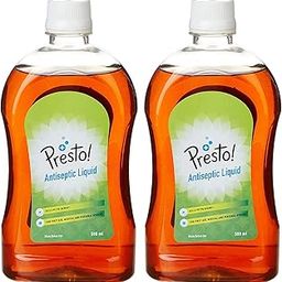 Amazon Brand - Presto ! Antiseptic Liquid | 1 Litre | 500 ML X 2 Packs-30