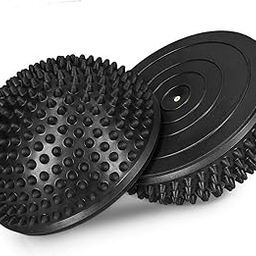 Larihk Retail Hedgehog Balance Pods 2-Piece Set, Fitness Tool for Improved Balance, Core Strength & Flexibility, Ideal for Yoga, Pilates, Aerobics & Rehabilitation (Black & Black)-image-67