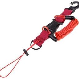 MERISHOPP® 2xDurable Scuba Diving Spiral Spring Coil Lanyard Camera Safety Leash Red|Sporting Goods | Water Sports | Scuba & Snorkeling | Other Scuba & Snorkeling-image-2