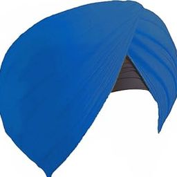 PUNJABI TURBAN 100% COTTON LIGHT FULL VOILE | TRADITIONAL TIE & WEAR PAGRI, PAGG FOR SIKH, PUNJABI, SARDAR MEN, BOYS,WOMEN | SOFT & COMFORTABLE | Dark Blue | 8.75 Meter-picture-18